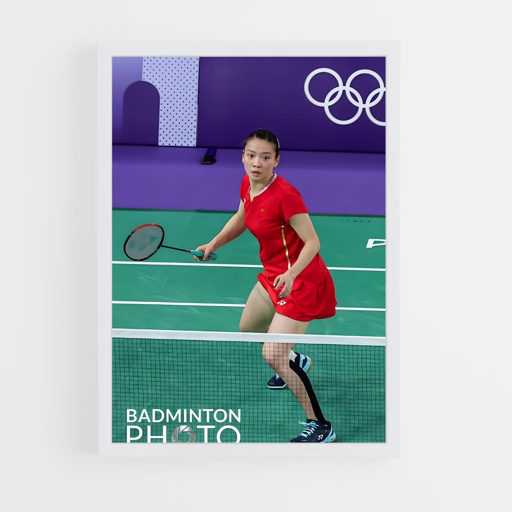 Poster Huang yaqiong – affiche Badminton (vue 3)